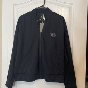 Adidas NHL Nashville Predators ID Mesh Black Bomber Jacket XL